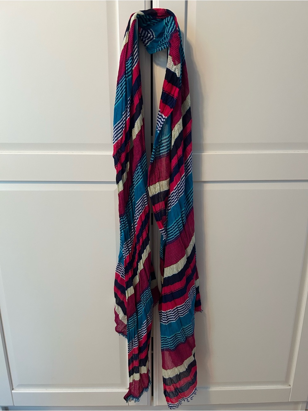 Banana Republic Multicolor Striped Lightweight Scarf
